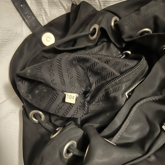 Vintage Prada Black Nylon Tessuto Backpack - Picture 7 of 8